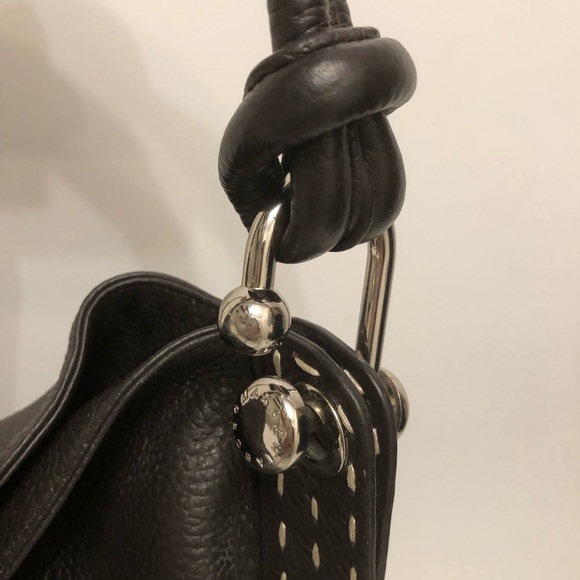 BCBGMaxAzria Signature Brown Shoulder Bag - Picture 7 of 16